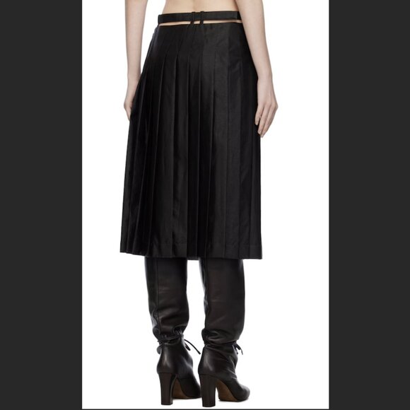 Brown pleated skirt - Picture 11 of 11